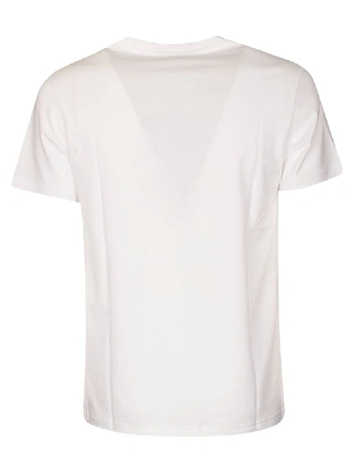 Shop Neil Barrett Double Lightning Bolt T-shirt In White/red/black