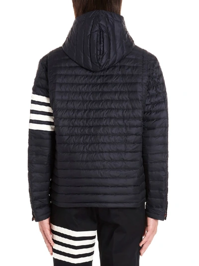 Shop Thom Browne 4 Bar Stripes Jacket In Blue