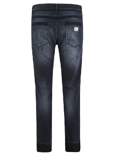 Shop Dolce & Gabbana Distressed Jeans In Blue