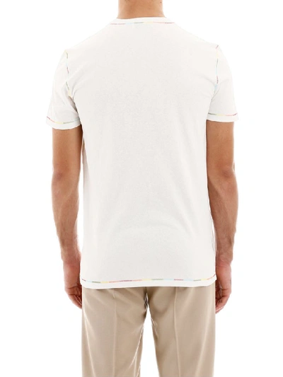 Shop Lanvin Greetings T-shirt In White (white)