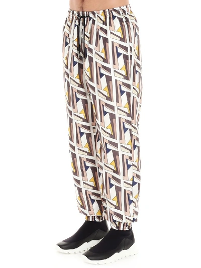 Shop Fendi Ff Futuristic Pants In Multicolor