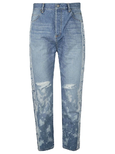 Shop Balmain Straight Leg Jeans In Blue