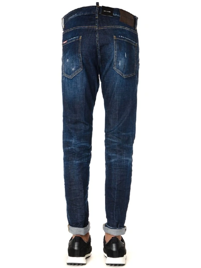 Shop Dsquared2 Cool Guy Blue Denim Cotton Jeans In Denim Blue