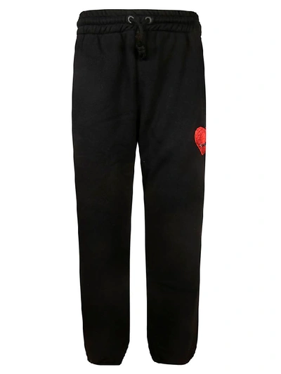 Shop Palm Angels Pin In My Heart Track Pants In Black