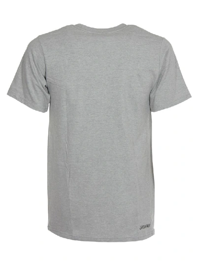 Shop Stussy T-shirt Grigia Con Stampa In Grey