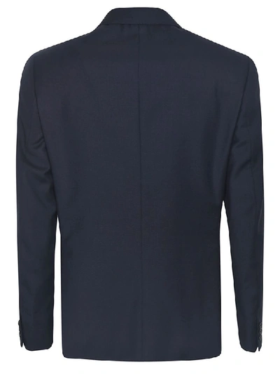 Shop Brioni Single Breasted Suit In Navy