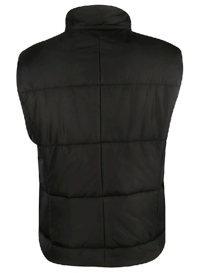 Shop Dolce & Gabbana Logo Patch Padded Gilet In Black