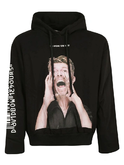 Shop Ih Nom Uh Nit David Bowie Logo Hoodie In Black