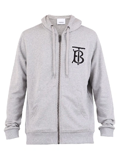 Shop Burberry Branded Sweatshirt In Grey