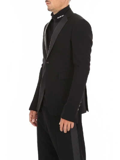 Shop Rick Owens Tuxedo Jacket In Black (black)
