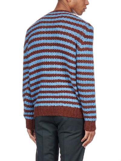 Shop Prada Sweater In Tabacco Celeste