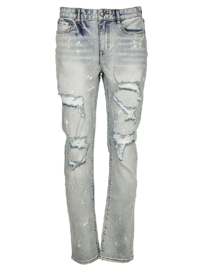 Shop Haculla Slim Fit Jeans In Med Blue Wash
