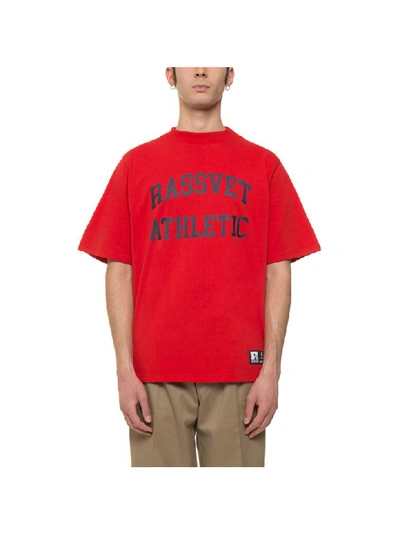 Shop Rassvet Russell T-shirt In Red