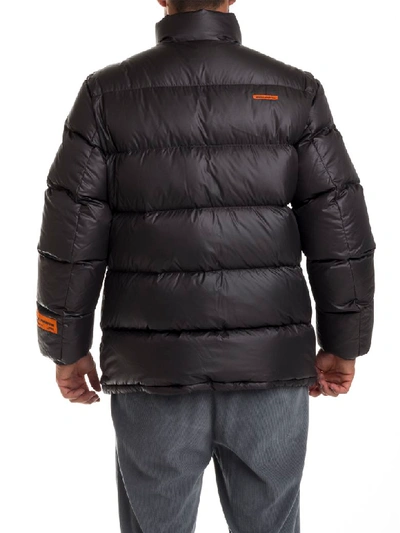 Heron Preston Short Puffer Dots Ctnmb In Grey Brown Multicolor 