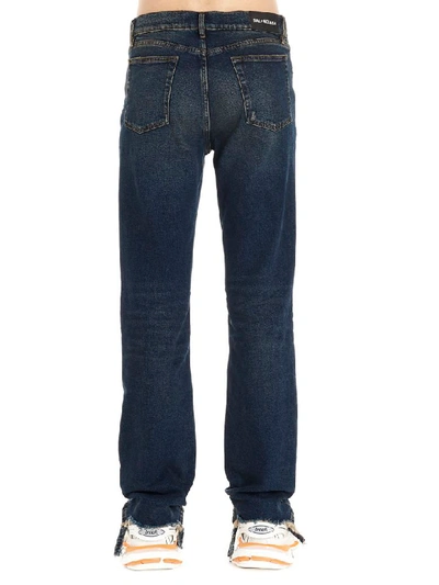 Shop Balenciaga Slim Basic Jeans In Blue