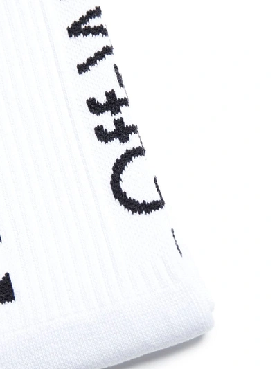 Shop Off-white Socks In White/blk