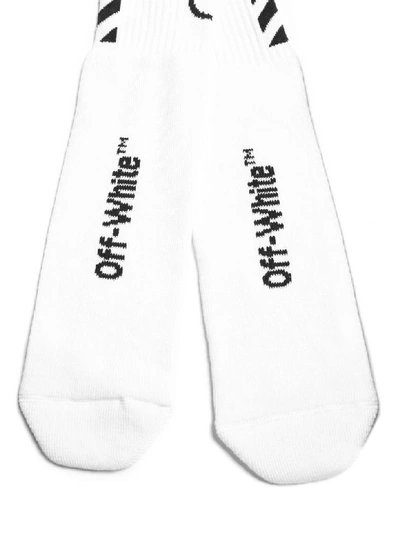 Shop Off-white Socks In White/blk