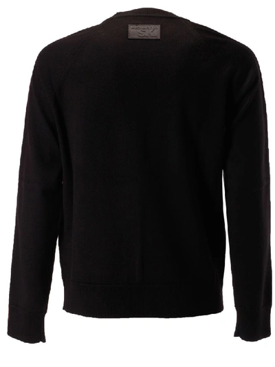 Shop Dsquared2 Logo Sweater In Black/multicolor