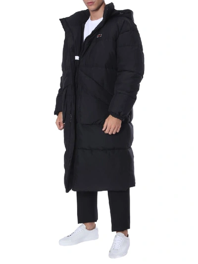 Shop Givenchy Long Down Jacket In Nero