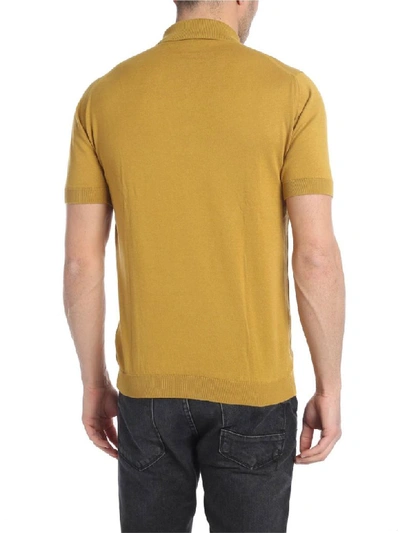 Shop John Smedley Polo Cotton Adrian In Yellow