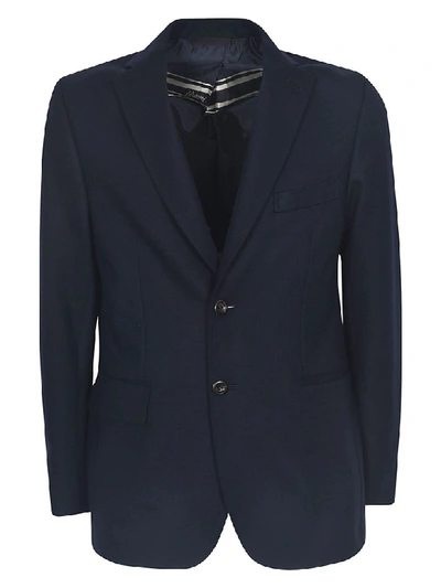 Shop Brioni Single Breasted Suit In Navy