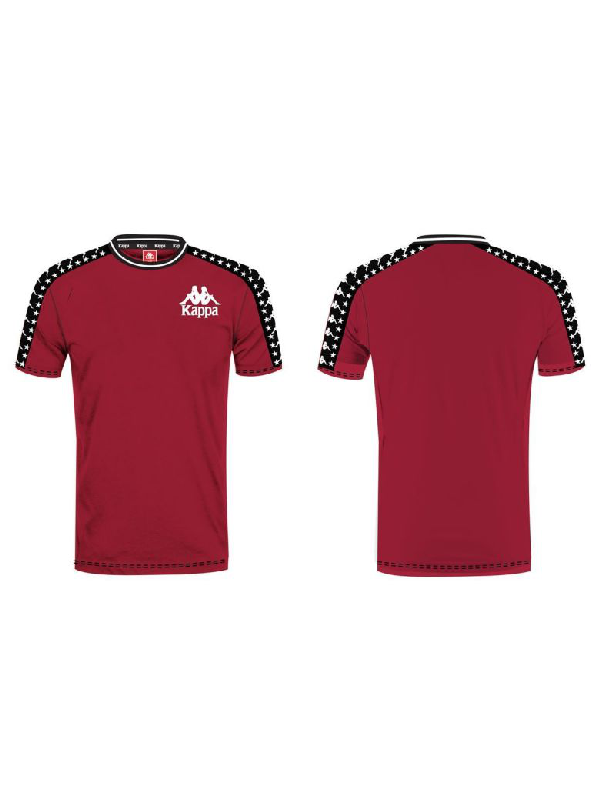 red and black kappa shirt