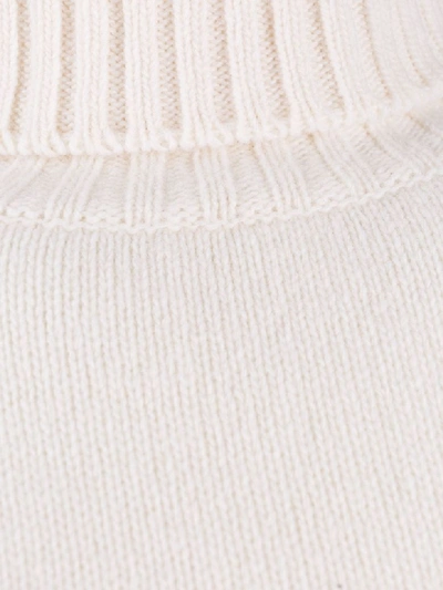 Shop Dolce & Gabbana Turtleneck Sweater In Bianco Naturale