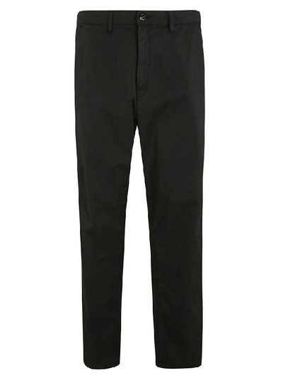 Shop Stone Island Shadow Project Cropped Trousers In Black