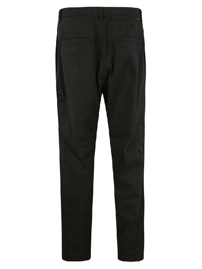 Shop Stone Island Shadow Project Cropped Trousers In Black