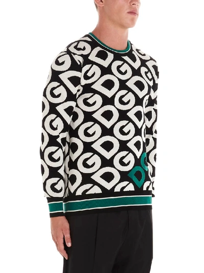 Shop Dolce & Gabbana Logo Mania Sweater In Multicolor