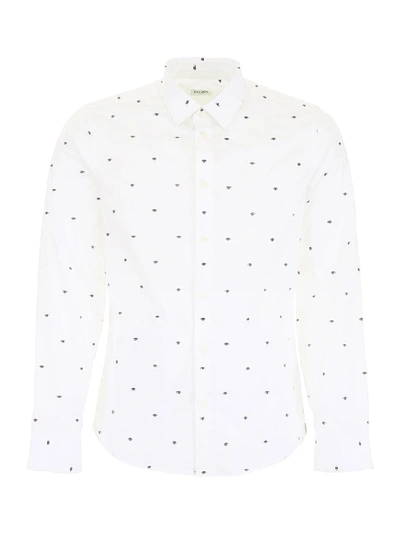 Shop Kenzo Multi Eye Shirt In Blanc (white)