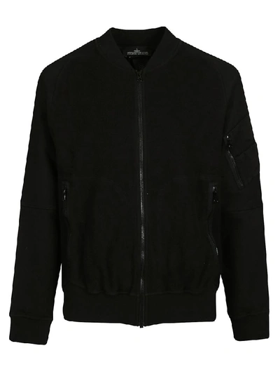 Shop Stone Island Shadow Project Classic Bomber In Black