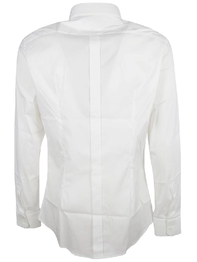 Shop Dolce & Gabbana Gold Popeline Shirt In White