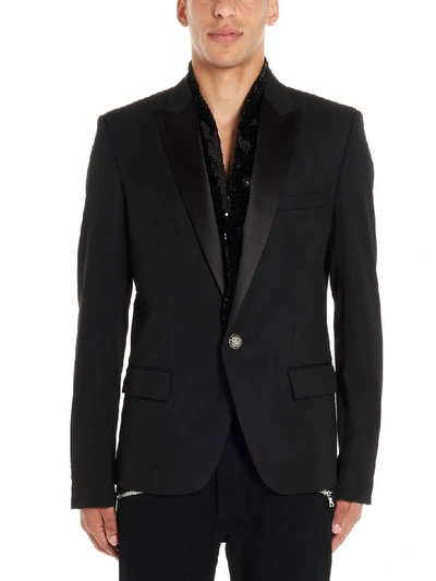 Shop Balmain Jacket In Black