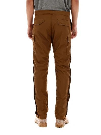 Shop Fear Of God Nylon Cargo Trousers In Rust (brown)