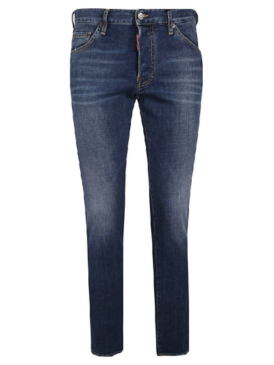 Shop Dsquared2 Faded Jeans In Blue