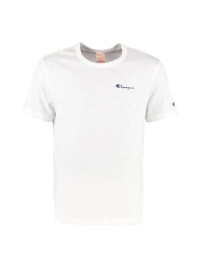 Shop Champion Logo Cotton T-shirt In White
