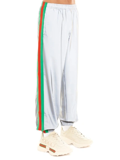 Shop Gucci Pants In Grey