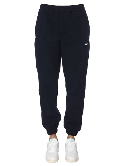 Shop Msgm Jogging Pants In Blu
