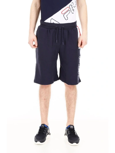 Shop Fila Ajay Short Joggers In Peacoat (blue)