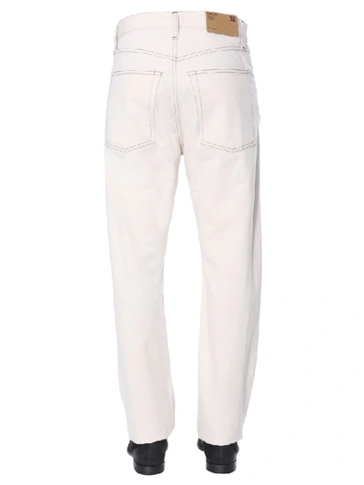 Shop Helmut Lang Masc Hi Jeans In Bianco