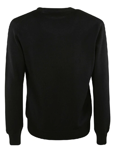 Shop Dolce & Gabbana Embroidered Logo Sweater In Black
