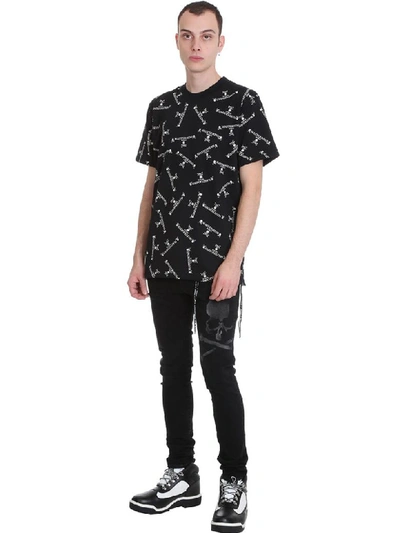 Shop Mastermind Japan T-shirt In Black Cotton