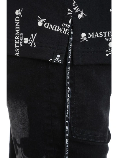 Shop Mastermind Japan T-shirt In Black Cotton