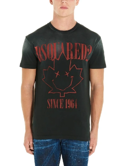 Shop Dsquared2 Logo Nirvana T-shirt In Black