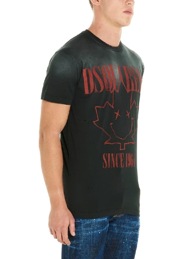 Shop Dsquared2 Logo Nirvana T-shirt In Black