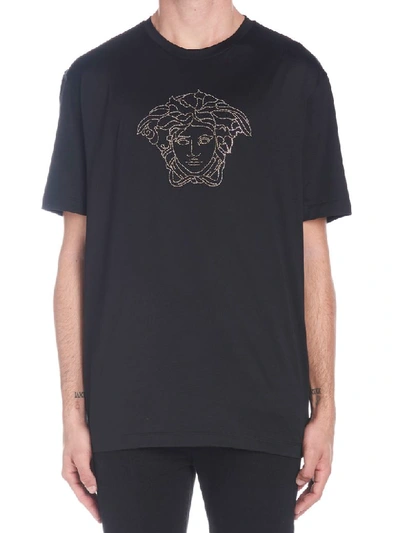 Shop Versace Medusa T-shirt In Nero