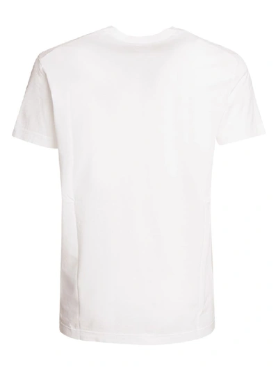 Shop Dsquared2 T-shirt With Print In Bianco