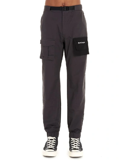 Shop Palm Angels Pants In Grey
