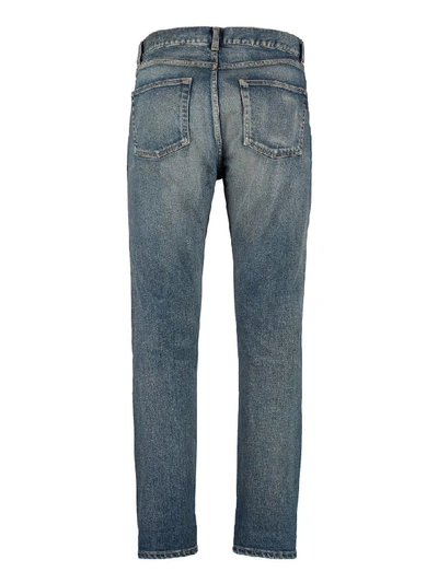 Shop Saint Laurent 5-pocket Jeans In Denim